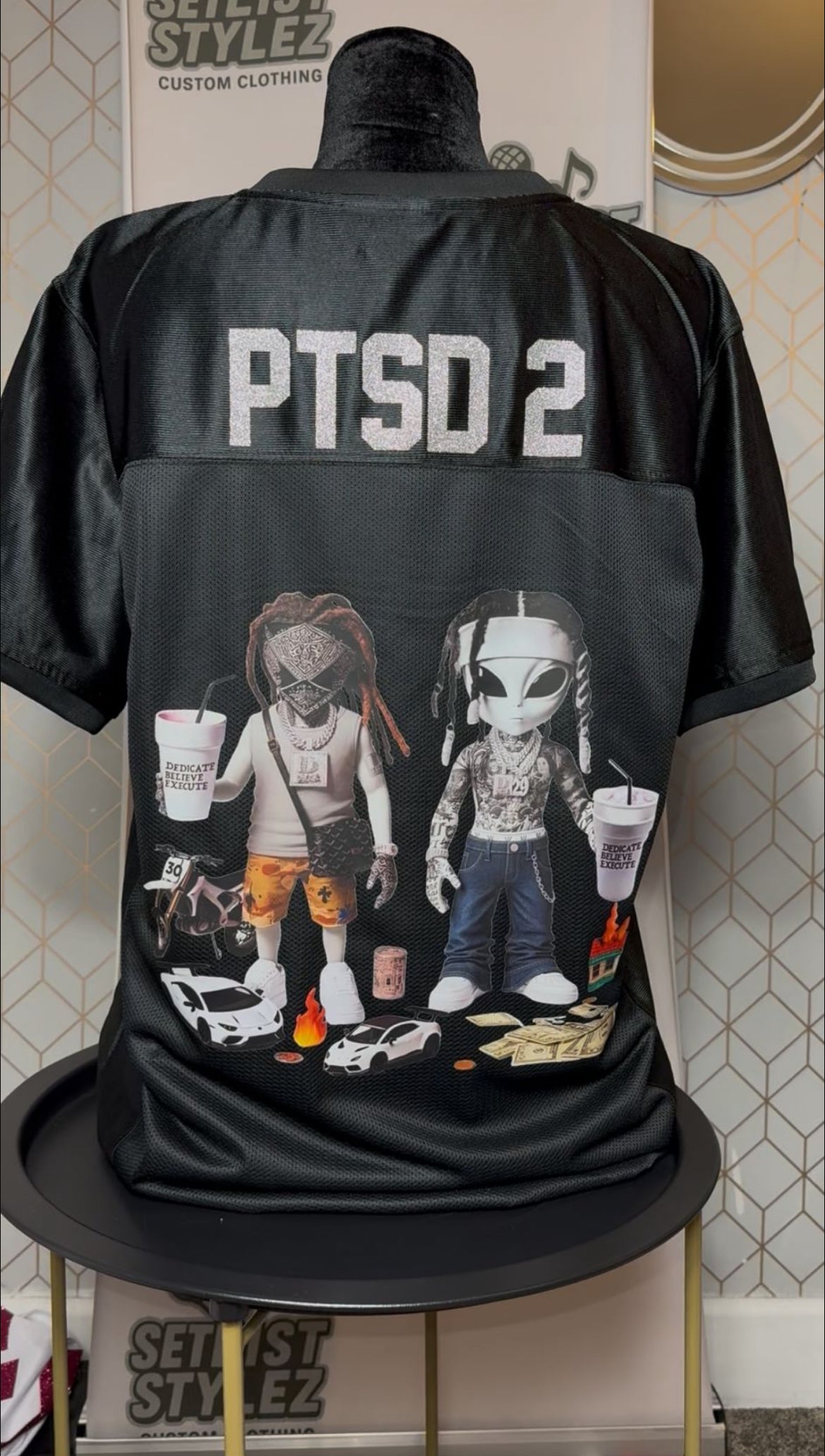 D BLOCK EUROPE JERSEY (ALIEN ALBUM COVER DESIGN)