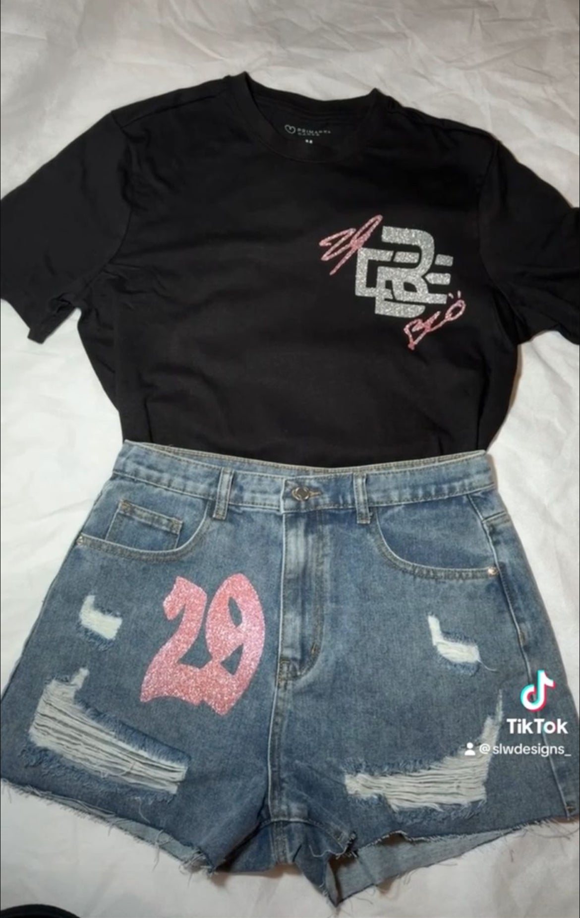 D BLOCK EUROPE T-SHIRT/CROP TOP & SHORTS (FULL SET)